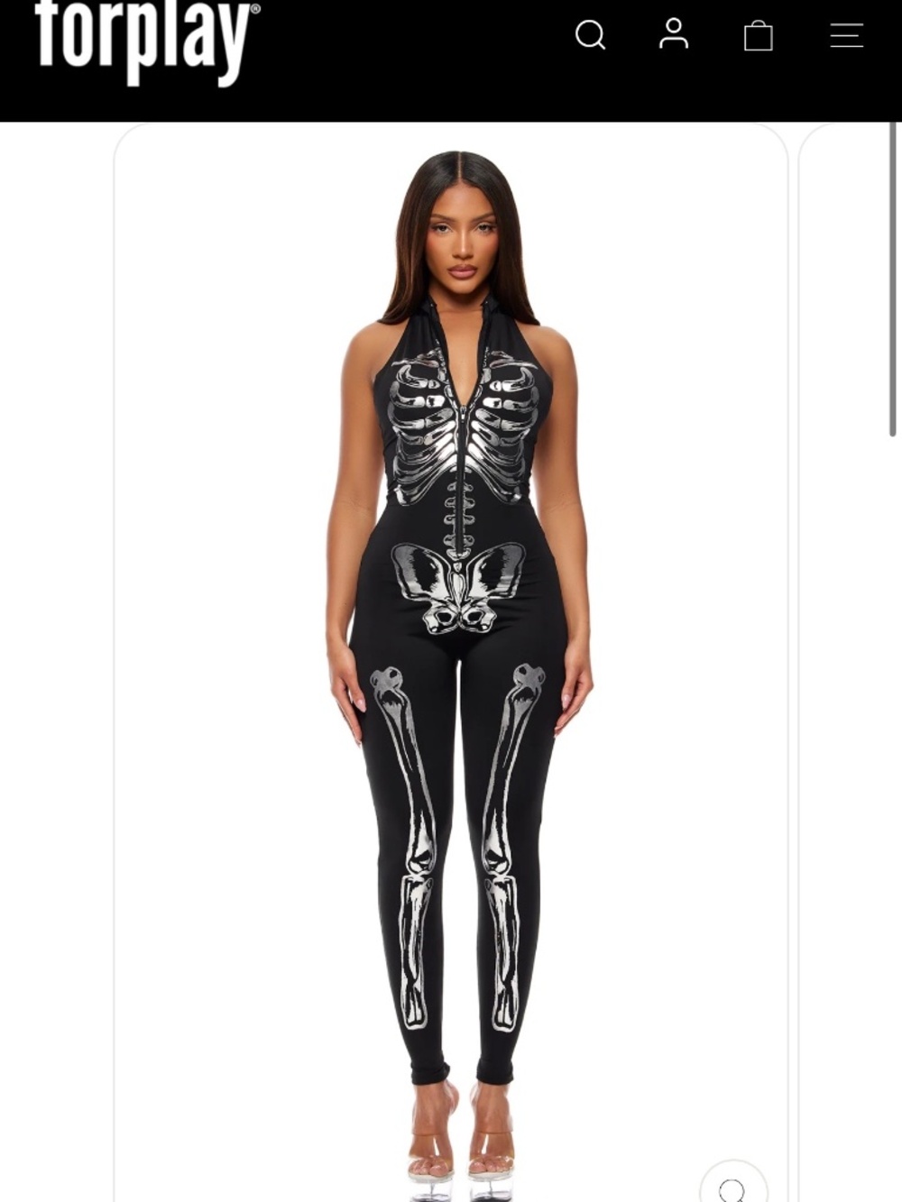 NWT Forplay skeleton costume. Size S/M